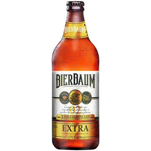 CERVEJA PILSEN EXTRA GOLD BIERBAUM | GARRAFA 600ML