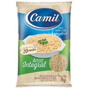 Arroz Integral Tipo 1 CAMIL Pacote 1kg