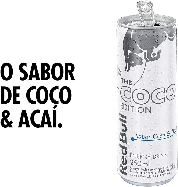 Pack de 4 Latas Red Bull Energético, Coco e Açaí, 250ml - Imagem 2