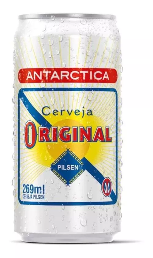 Cerveja Original Antarctica Pack 8 Latas De 269ml - Imagem 2