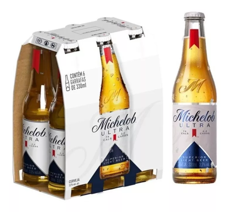Cerveja Michelob Ultra Long Neck 330ml Com 6 Unidades - Imagem 3