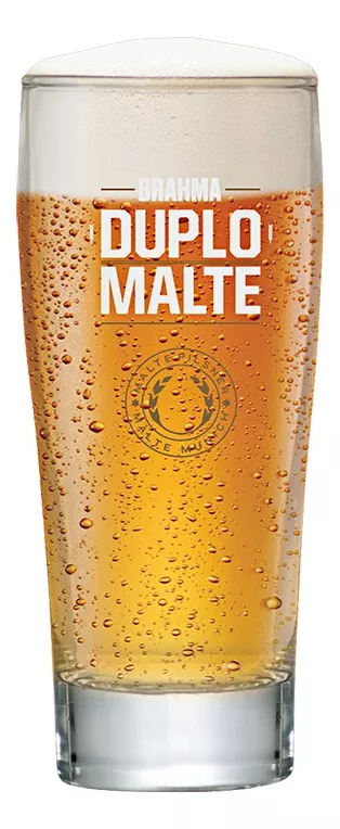 Kit Brahma Duplo Malte 350ml 2 Unidades + Copo Brahma - Imagem 3