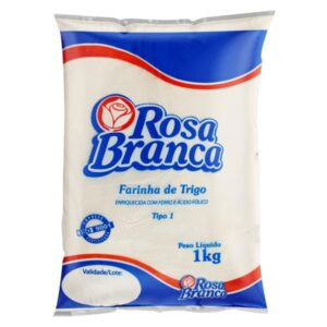Farinha de Trigo Tipo 1 Rosa Branca Pacote 1kg