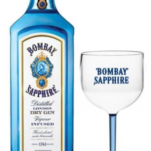 Gin Bombay Sapphire 750 ml + Taça