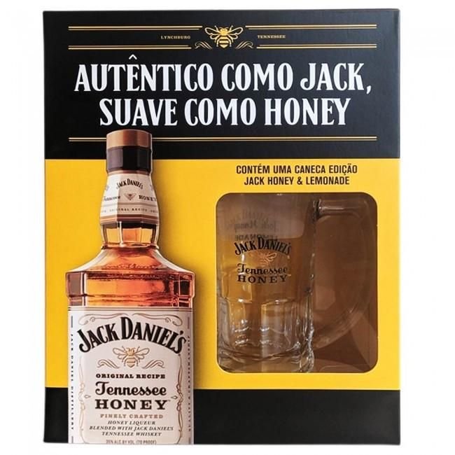 Kit Jack Daniels Honey & Lemonade com Caneca 1000ml