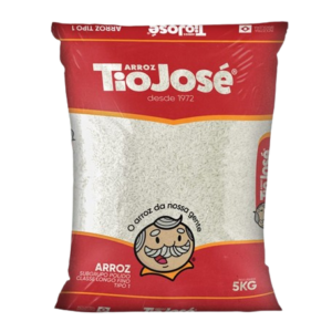 ARROZ Tio José Branco 5kg TIPO 1 - LONGO FINO - POLIDO