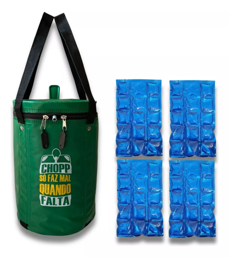Kit Barril Chopp Heineken 5l + Bolsa Térmica C/4 Cartela Gel - Imagem 4