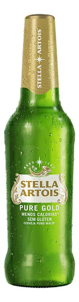 Cerveja Puro Malte Pure Gold Stella Artois 330ml 6 Unidades
