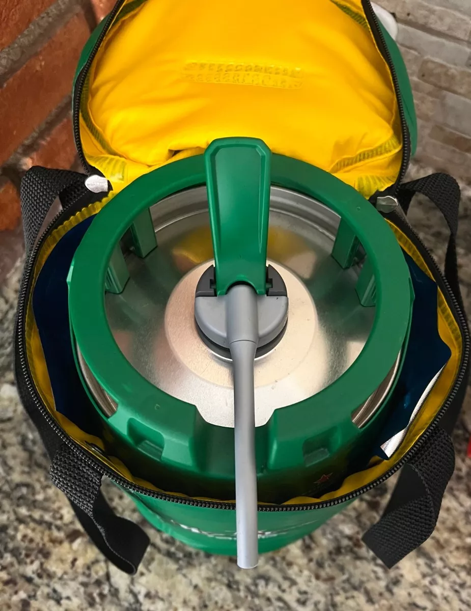 Kit Barril Chopp Heineken 5l + Bolsa Térmica C/4 Cartela Gel - Imagem 2