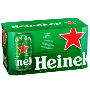 Cerveja Heineken Lata Puro Malte Lager 8 Unidades - 269ml